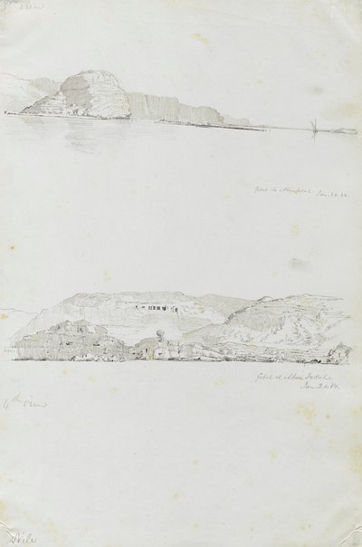 Nile (3rd and 4th view, Gebel el Fedah) by Miner Kilbourne Kellogg