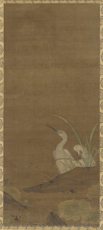 Herons and Water Plants by Ming Dynasty Chinese School