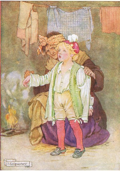 They Stripped Him of His Velvet and Feathers and Lace, from the Story Edwy and the Echo, Illustration from A Staircase of Stories by Minnie Didbin Spooner