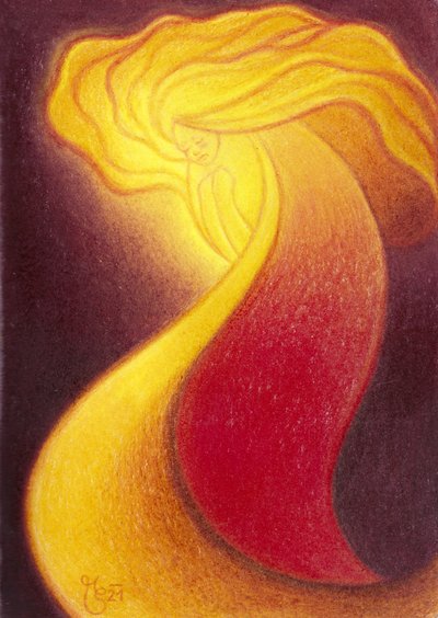 Radiant Golden Spirit by Mirjam Schrei