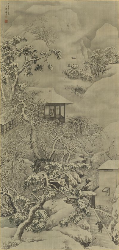Snow Landscape by Mochizuki Gyokusen