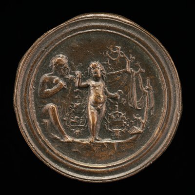 A Sculptor Carving a Statue of Cupid, late 15th - early 16th century by Moderno