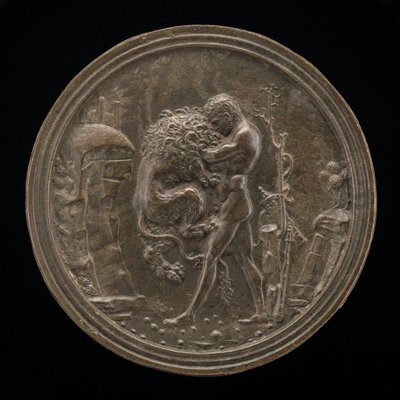 Hercules and the Nemean Lion by Moderno