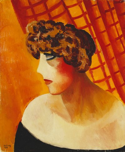 Profile with Blue Eyes by Moise Kisling