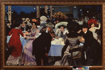 Night Cafe by Moisei Maer Gertsovich Slepian