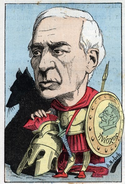 Portrait of Jules Barthelemy Saint Hilaire, French erudit and politician by Moloch