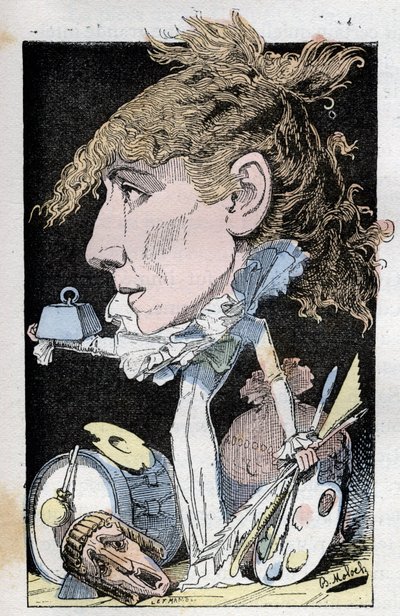 Portrait of comedian Henriette Rosine Bernard dit Sarah Bernhardt by Moloch