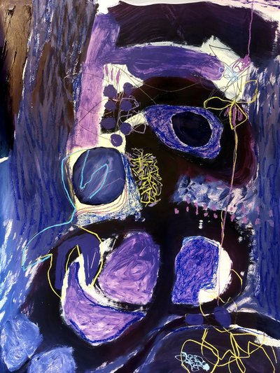 Deep Indigo Expression by Monika Riethmueller