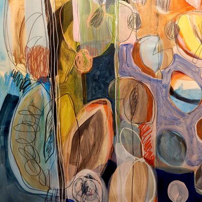 Organic Flowing Abstract by Monika Riethmueller