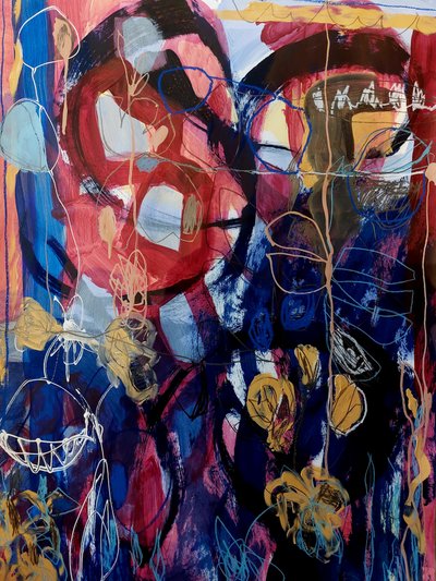 Vibrant Abstract Blooms by Monika Riethmueller