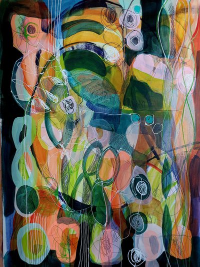 Vibrant Organic Flow by Monika Riethmueller