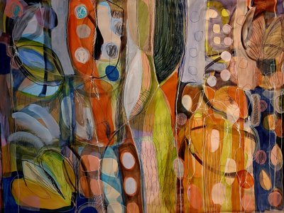 Vibrant Organic Forms by Monika Riethmueller