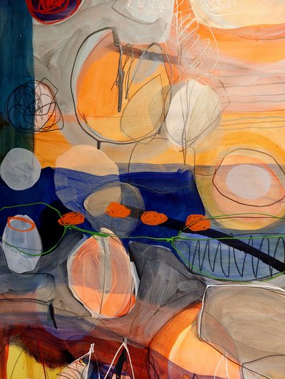 Vibrant Organic Shapes by Monika Riethmueller