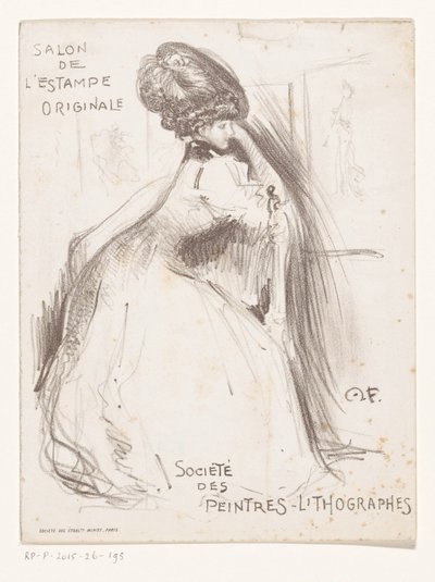 Invitation to an Exhibition with Works by Henri Fantin Latour at the Grand Palais by Monogrammist MF (Frankrijk)