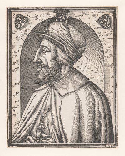 Portrait of Ferdinand I of Habsburg, German Emperor by Monogrammist MR