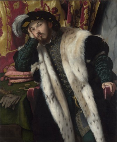 Portrait of a Young Man by Moretto da Brescia