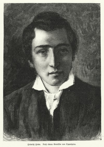 Heinrich Heine, German Poet by Moritz Daniel Oppenheim