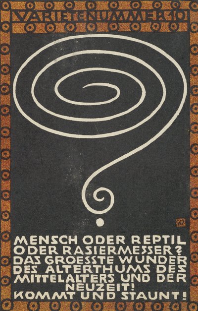 Variety Act 10: Man or Reptile or Razor by Moritz Jung