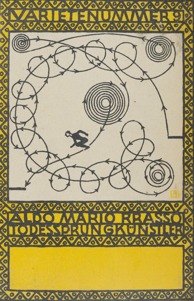 Variety Act 9: Aldo Mario Brasso, Leap of Death Artist, 1907 by Moritz Jung