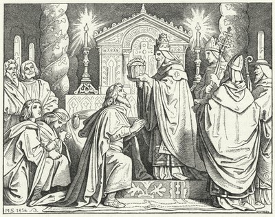 Coronation of Charlemagne as Holy Roman Emperor, 800 by Moritz Ludwig von Schwind