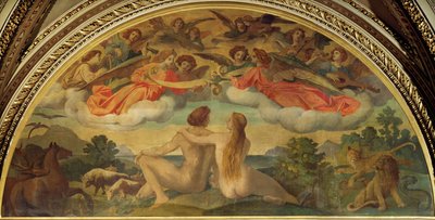 Lunette in the Foyer of the Vienna State Opera: The Creation by Joseph Haydn by Moritz Ludwig von Schwind