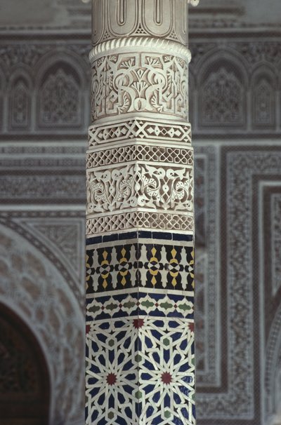 Kasbah of Thamiel Glaoui, zellij tilework (detail) by Moroccan School