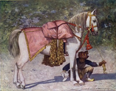 A Famous Led Horse in the Retinue of the Rao of Cutch by Mortimer Ludington Menpes