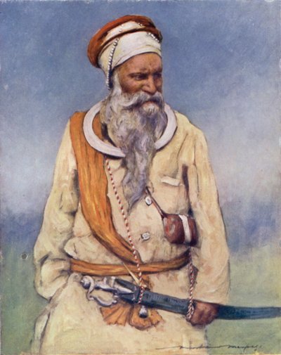 A Sikh Warrior by Mortimer Ludington Menpes