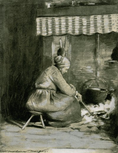An Old-Fashioned Hearth by Mortimer Ludington Menpes