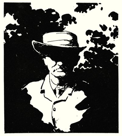 Cecil J Rhodes in His Garden, Kenilworth, Kimberley by Mortimer Ludington Menpes