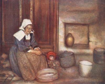 In a Breton Kitchen by Mortimer Ludington Menpes
