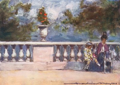 In the Tuileries by Mortimer Ludington Menpes