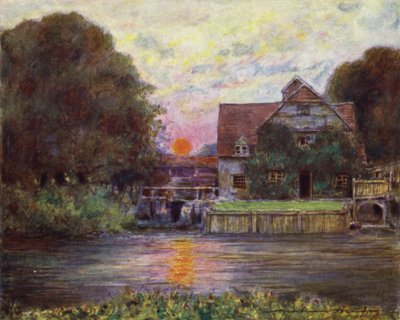 Mapledurham Mill by Mortimer Ludington Menpes