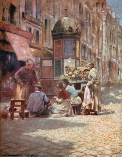 Peeling Potatoes by Mortimer Ludington Menpes