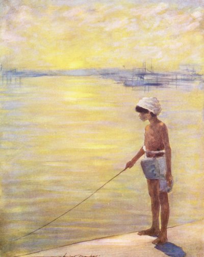 World’s Children: Cingalese, Fishing by Mortimer Ludington Menpes