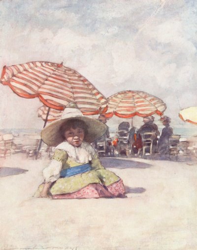 World’s Children: French, On the Beach at Trouville by Mortimer Ludington Menpes