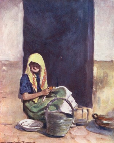 World’s Children: Spanish, Helping Mother by Mortimer Ludington Menpes