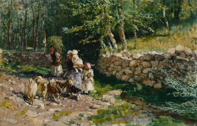 Returning from the Market by Mose Bianchi