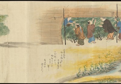 Illustrations of Uji Tea Production by Motonari Sait?