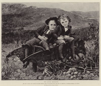 Two Little Emigrants, the Honourable Dudley and Archie Hamilton Gordon, Sons of the Right Honourable the Earl of Aberdeen, Governor-General of Canada by Mrs. Louisa Starr Canziani