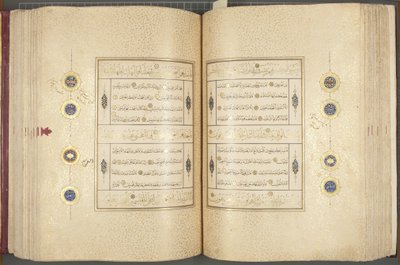 Fol 137 verso 183 recto, Timurid Quran, 1441 by Muhammad Mumin Abdallah Al Murwand