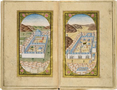Al-Masjid al-Nabawi and Masjid al-Haram, 1783 by Mustafa Halimi