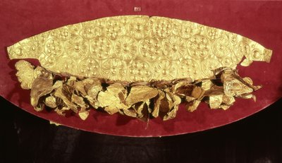 Tiara from a grave, Upper Circle by Mycenaean Mycenaean