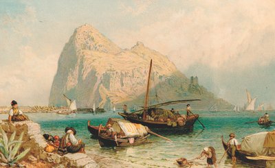 The Rock of Gibraltar, from Algeciras by Myles Birket (after) Foster