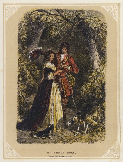 The Three Dogs by Myles Birket (after) Foster