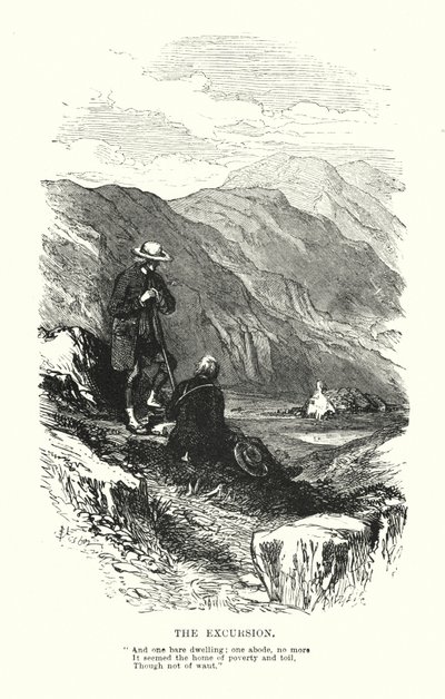 William Wordsworth: The Excursion by Myles Birket (after) Foster