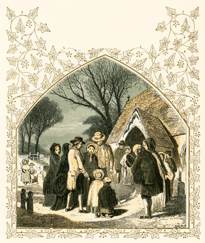 Christmas morning by Myles Birket Foster