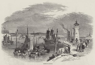 Ramsgate Harbour by Myles Birket Foster