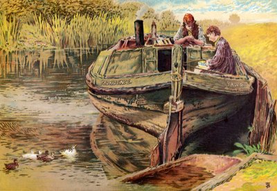 The Providence Barge by Myles Birket Foster