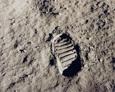 Apollo 11 Bootprint on the Moon by NASA Images